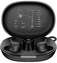SoundForm ActiveFit Kablosuz Kulaklıklar, Dahili Mikrofon, USB-C Hızlı Şarj, 36 Saat Pil Ömrü, IP54 Suya Dayanıklılık Siyah