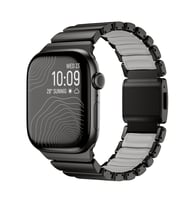 Watch 10 46mm Kordon KRD-151 Metal Silikon Kordon Siyah-Gri