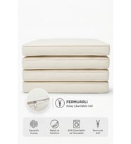 Fitilli Sandalye Minder Seti 53x46 cm 4 Parça