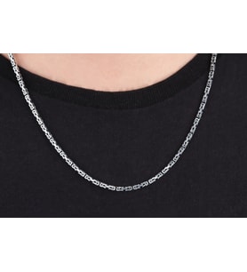 Glorria Gümüş 3mm Kral Zincir Kolye