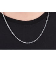 Glorria Gümüş 3mm Kral Zincir Kolye