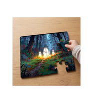 Ormandaki Sevimli Hayaletler Tasarımlı 24 Parça Ahşap Çocuk Puzzle MPK0592