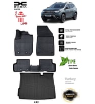 Dacia Duster 4X2 2023 Araca Özel 3D Paspas Ve 3D Bagaj Havuzu