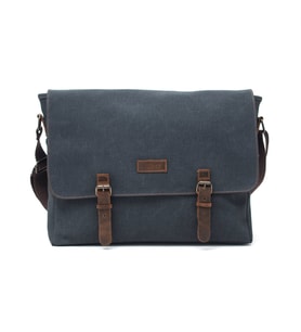 Design 03 Kanvas - Deri 15.6 Inch Postacı Laptop Çantası