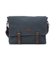 Design 03 Kanvas - Deri 15.6 Inch Postacı Laptop Çantası