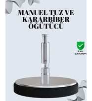 Tuz ve Kararbiber Öğütücü - Şeffaf Akrilik Hazne