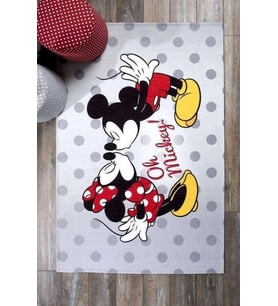MİCKEY&MİNNİE 80*140 DİSNEY LİSANSLI PES HALI TAÇ