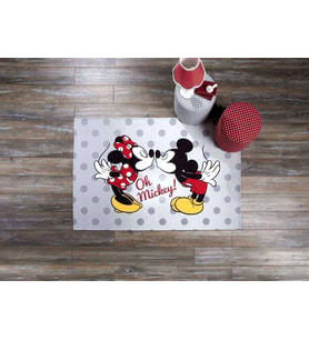 MİCKEY&MİNNİE 80*140 DİSNEY LİSANSLI PES HALI TAÇ (Beyaz)