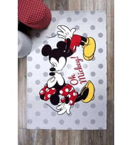 MİCKEY&MİNNİE 80*140 DİSNEY LİSANSLI PES HALI TAÇ