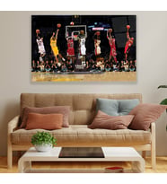 NBA Ünlü Oyuncuları Cam Tablo