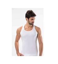3 adet Tutku Ribana Spor Erkek Beyaz Atlet 0118