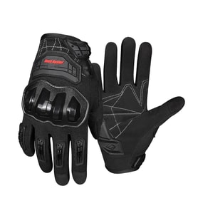 Ones Again Mg14D Su Geçirmez Uzun Parmak Motosiklet Eldiveni Nefes Alabilir Kumaş Siyah 2XL Beden