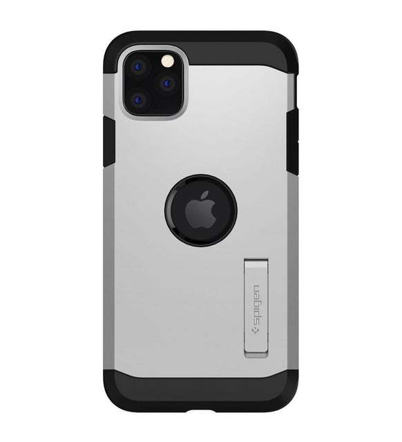 iPhone 11 Pro シルバー 本体＋spigenケース iPhone 11 Pro Kılıf, Spigen Tough Armor Satin Silver