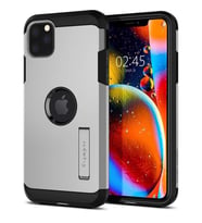 Spigen iPhone 11 Pro Kılıf Tough Armor Satin Silver