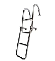 TEKNE MERDİVENİ KATLANABİLİR 2+2 KROM TUTAMAKLI 103cm