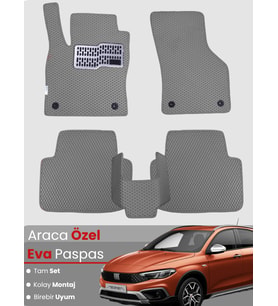 Fiat Egea Cross,Hatchback Uyumlu EVA Paspas Tam Set – Birebir Uyum, Araca Özel Tasarım,Kolay Montaj