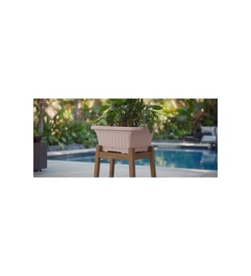 Pastel Pembe Ova Balkon Saksı No:2 – 41x16 cm Dikdörtgen Plastik Saksı  Bahçe & Balkon İçin Şıklık