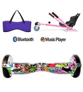 Citymate Elektrikli Kaykay Hoverboard Akıllı Denge 6.5 Inch + HoverKart + Çanta EXTREM PAKET D004