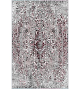 Eliana Home Baskılı, Yıkanabilir Kaymaz Taban Salon Halısı LNA1638-HT935 100x150 cm (Gri)