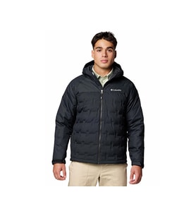 Columbia Grand Trek™ III Down Hooded Jacket Erkek Outdoor Montu (650 Dolgu Kuş Tüyü) 2086111010 Siyah