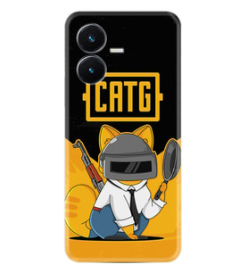 Vivo Y22S Kılıf Silikon Desen Özel Seri Cat G 1677