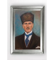 Gümüş Çerçeveli Atatürk Tablo cv673
