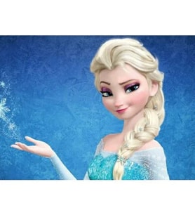 Elsa Şekerli Yenilebilir Kağıda Resimli Pasta ve Dekoru Baskısı