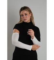 Krem Tesettür Kolluk Viskon Kumaş Düz 1001_40