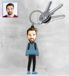 Kişiye Özel Karikatür Tasarım Anahtarlık 97149