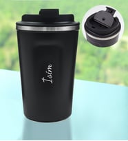 Kişiye Özel 350 ML Çelik Termos (Siyah)