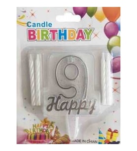 MUM 9 YAŞ HAPPY YAZILI GÜMÜŞ PK:1-1-
