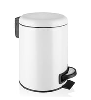 Beyaz 12 Litre ELİT Banyo Seti Pedallı Çöp Kovası LÜKS Mutfak BANYO Çöp KUT