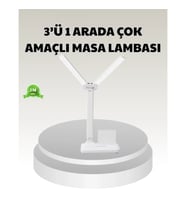 Mey İthalat® LED Işıklı Masa Lambası – Göz Yormayan, Kısılabilir ve Esnek Başlıklı