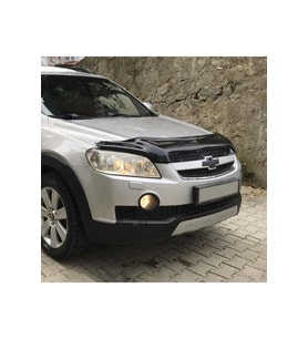 Chevrolet Captiva Ön Kaput Koruma Rüzgarlığı 3mm Akrilik (Abs) Deflektör 2006-2012 Uyumlu