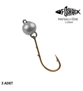Mafsallı Jighead - Hareketli Kurşunlu İğne - Fishack - 2 Gram - 3'lü Paket