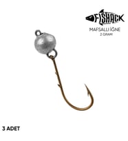 Mafsallı Jighead - Hareketli Kurşunlu İğne - Fishack - 2 Gram - 3'lü Paket