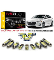 Hyundai Elantra 2016-2018 LED İç Aydınlatma Ampul Seti FEMEX Parlak Beyaz