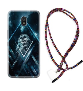 Xiaomi Redmi 8A 8 Pro 9C 9T 10C 11T Pro Kılıf Boyun Asklı Rasta Silikon Old Owl 1649
