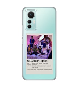 Xiaomi Mi 12 Lite Uyumlu Stranger Things Minimalist Poster Desenli Şeffaf Telefon Kılıfı