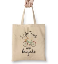 I Love My Husband Couple Bicycle Bez Çanta Uzun Saplı