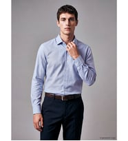 LCW BUSINESS Mavi Slim Fit Oxford Erkek Gömlek