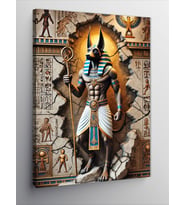 Kanvas Tablo Mısır Tanrısı Anubis
