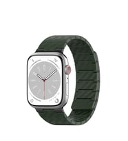 Mey İthalat® Watch 45Mm Carbon Steel Kordon - Koyu Yeşil