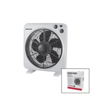 10 İNÇ KUTU FAN VANTİLATÖR 3 KADEME HIZ 6 PLASTİK KANAT 38W 60DK.ZAMAN AYARLI MTR-F610 (5680)