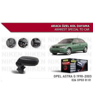 Opel Astra G  Araca Özel Kol Dayama Kolçak 1998-2003 arası Niken (Siyah)