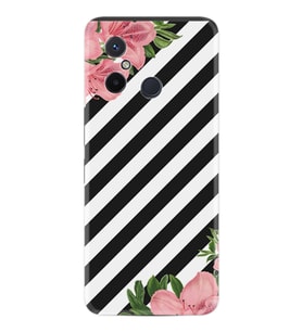 Xiaomi Redmi 12C Kılıf Resimli Desenli Baskılı Silikon Strip Flowers 2 1409