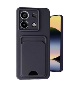 Xiaomi Redmi Note 13 Pro 5G Kılıf Kelvin Kartvizitli Silikon - Siyah