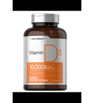 Horbach Vitamin D D3 Cholecalciferol 10000 IU  500 Softgels  250mcg .Usa Menşei.OZELSPORCUGIDALARIN'DAN 3833 (Renksiz)