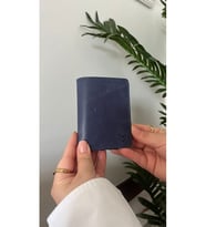 Hakiki gerçek deri erkek cüzdanı (Lacivert)