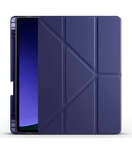 Galaxy Tab S10 Lite Tablet Kılıf Kalem Bölmeli Standlı Lüx Smart Cover (Lacivert)